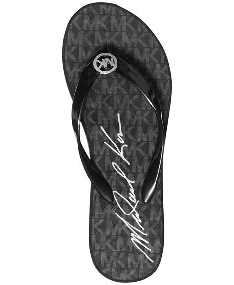 michael kors gage flip flops|michael kors bedford flip flops.